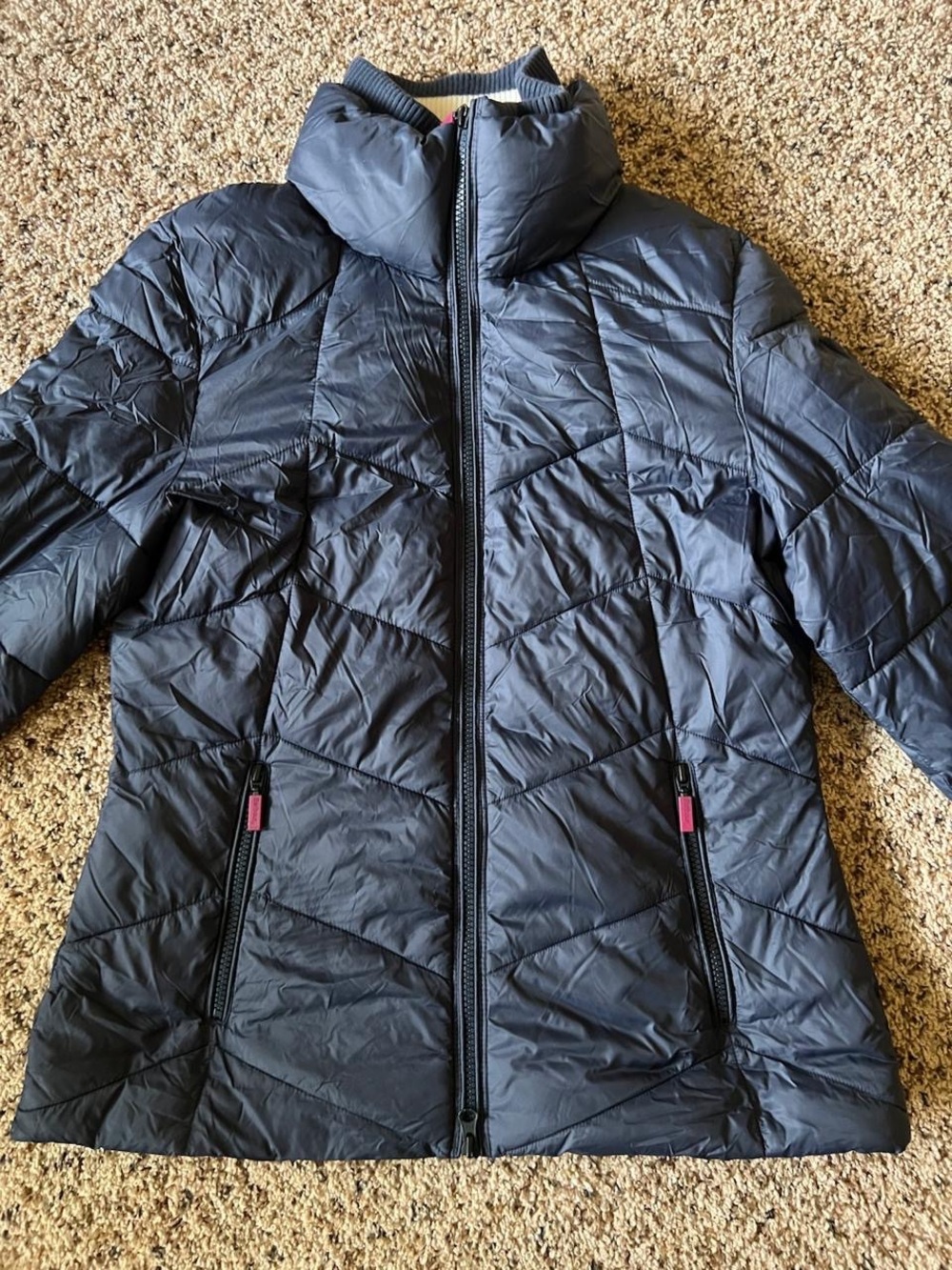 Barbour Navy Quilted Puffer Jacket